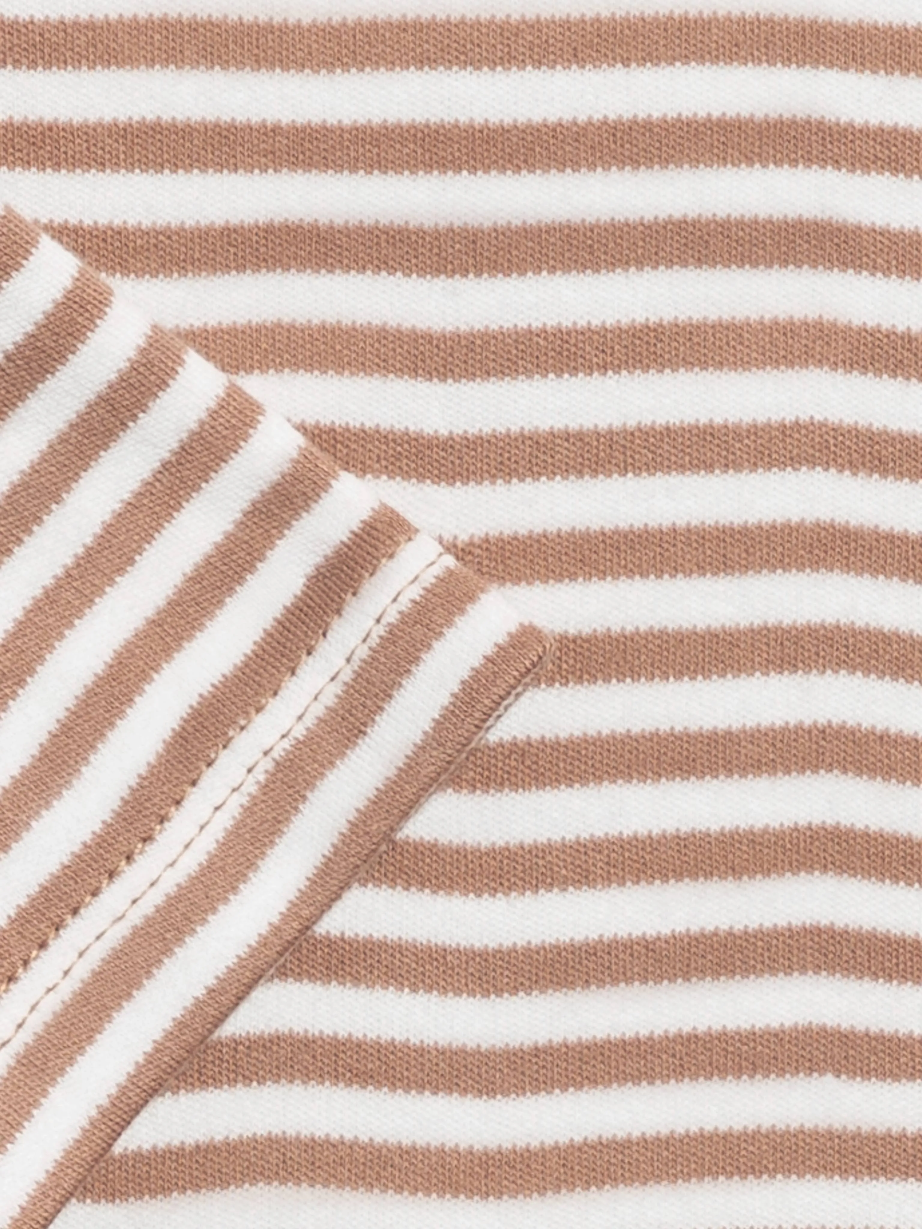 River Bodysuit - Truffle Stripe
