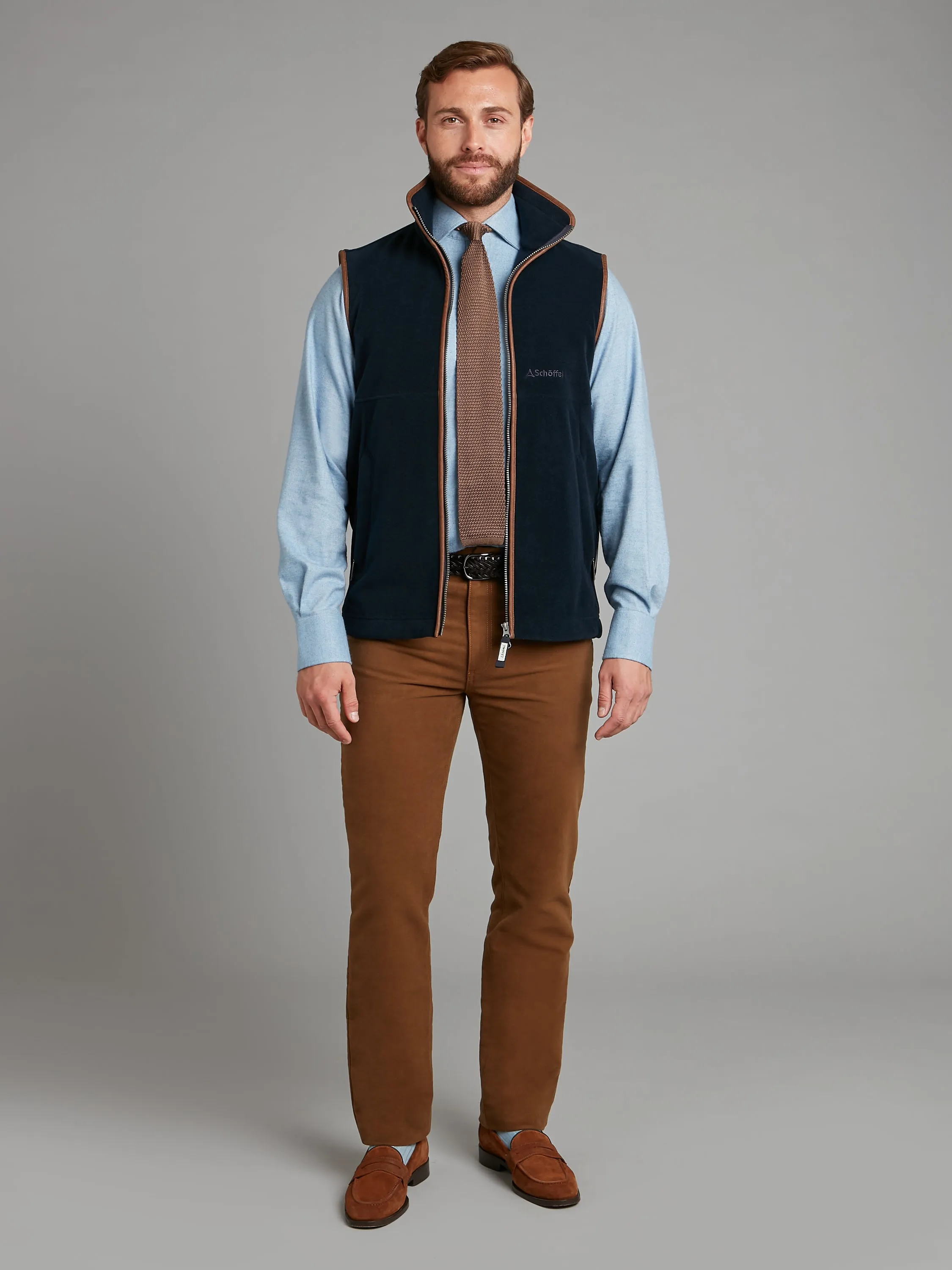 Schoffel Oakham Fleece Vest - Navy