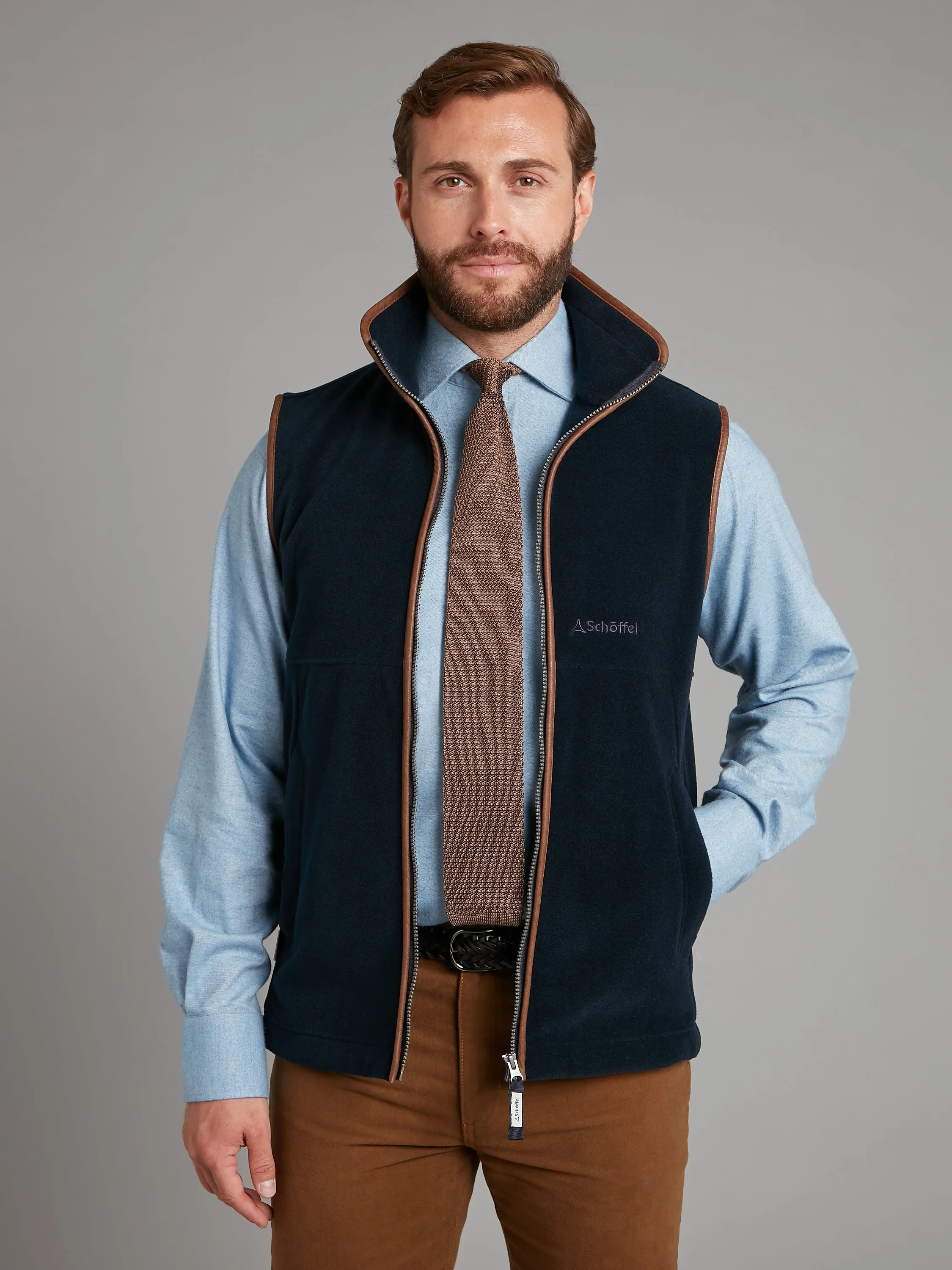 Schoffel Oakham Fleece Vest - Navy