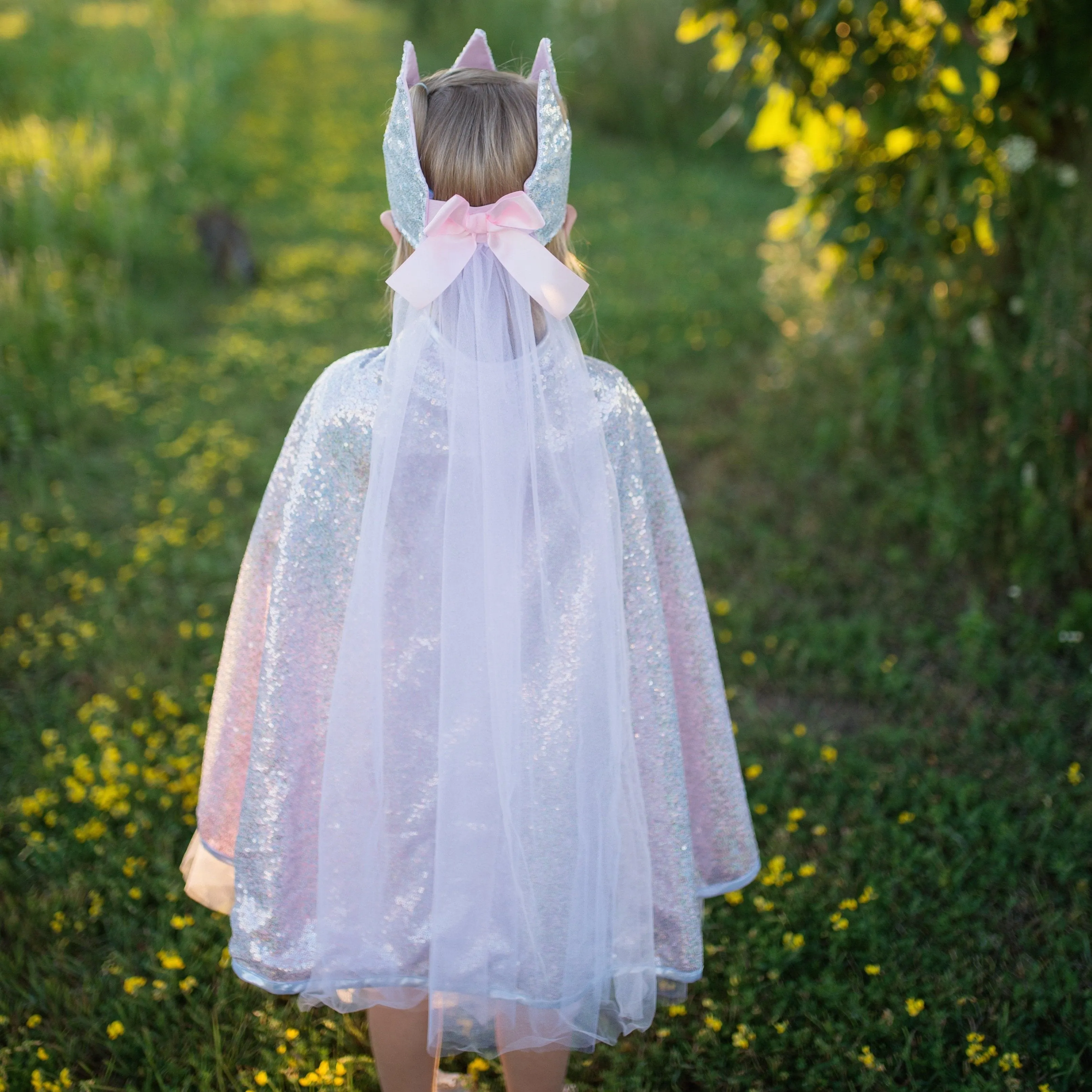 Silver Sequin Cape