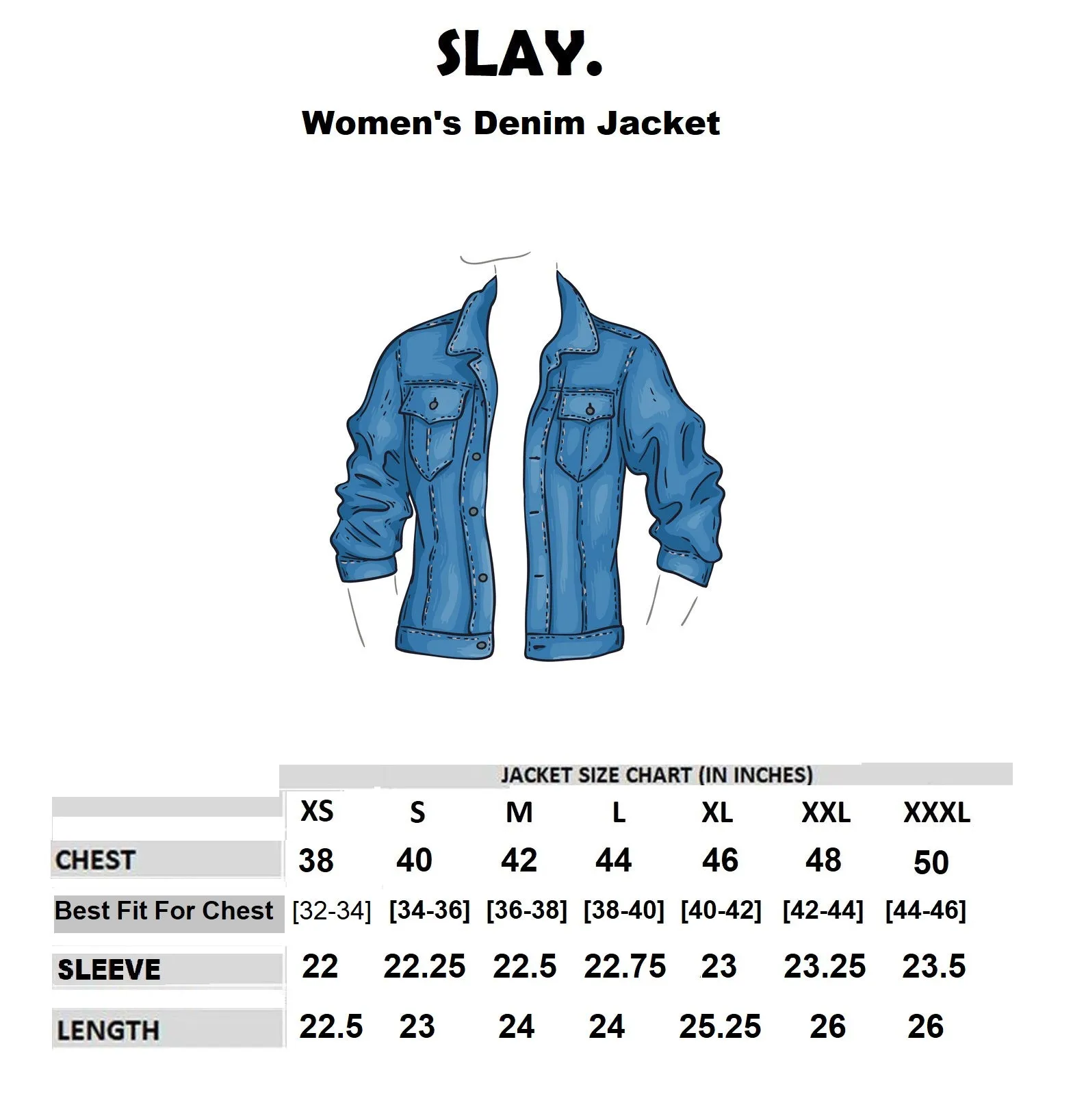 SLAY. Women's Washed Denim Button-Down Vintage Biker Jacket