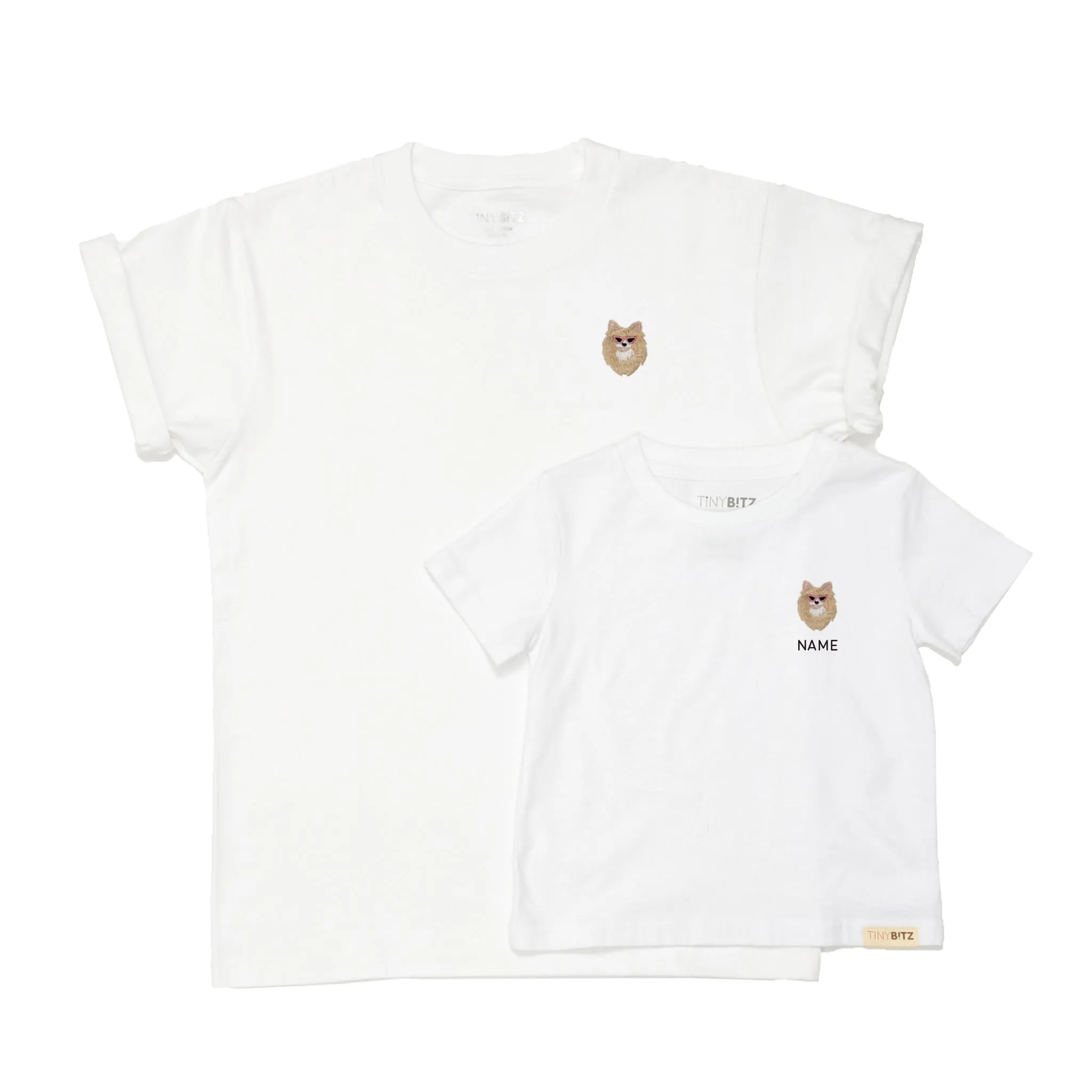 TinyBitz x GG: Personalized Tee (Pomeranian)