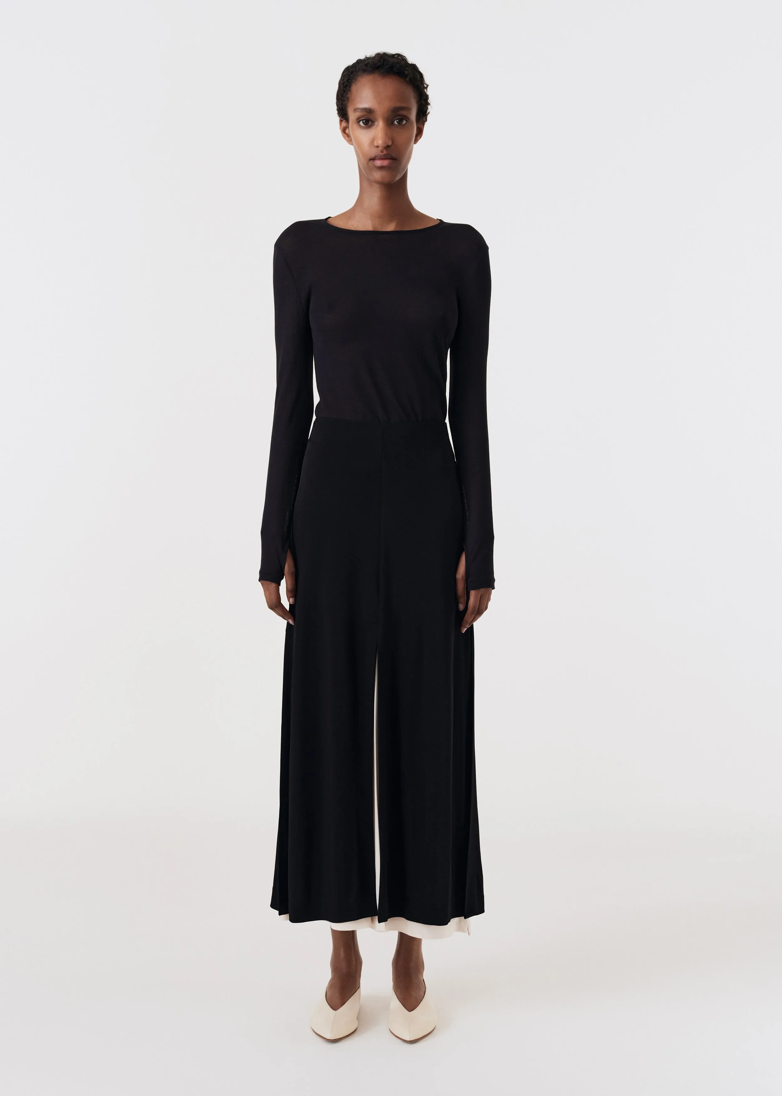 Transparent long-sleeve