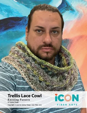 Trellis Lace Cowl Knitting Pattern by Josh Steger - Digital Download