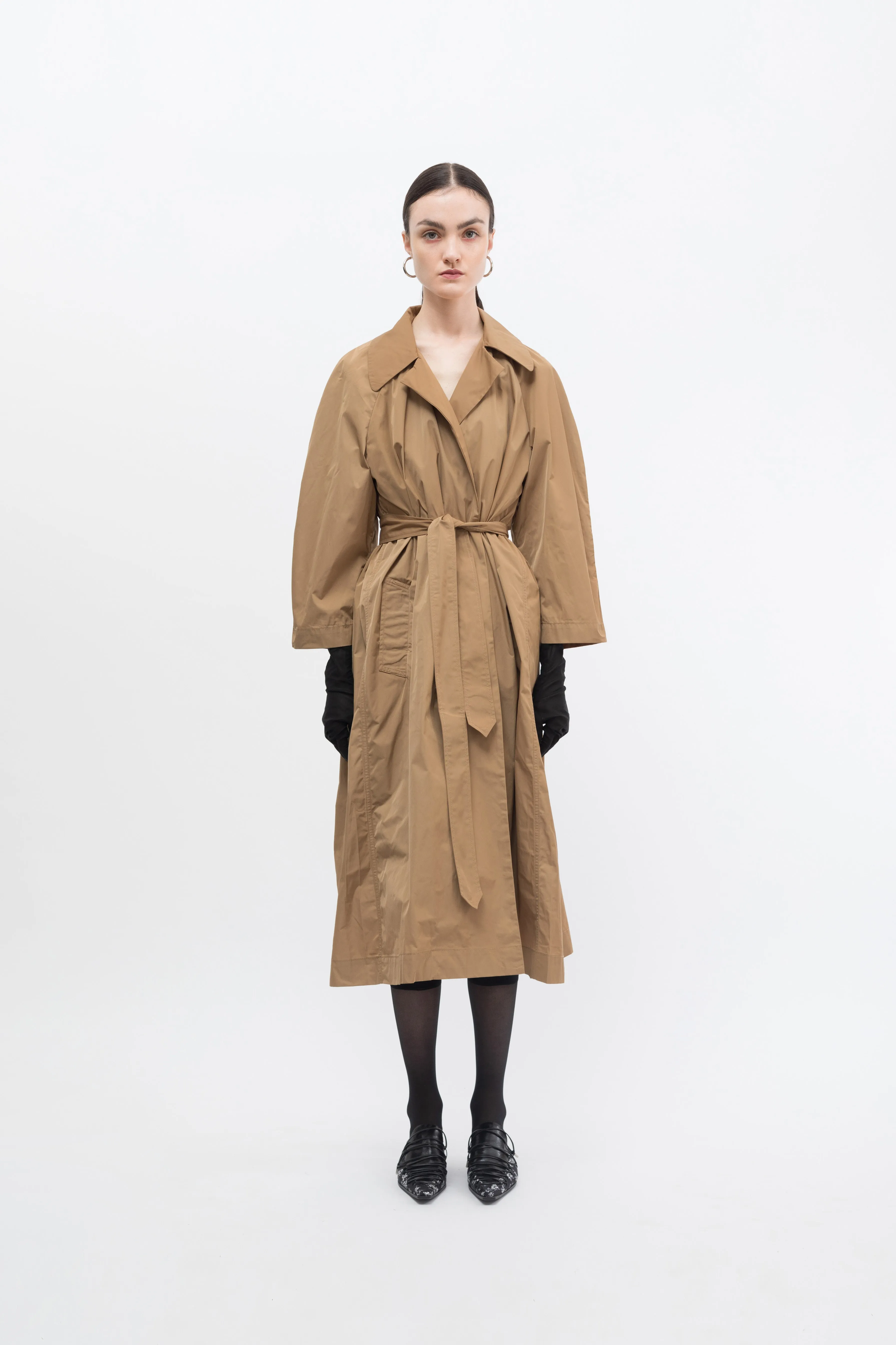 Twill Taffeta Trench Coat