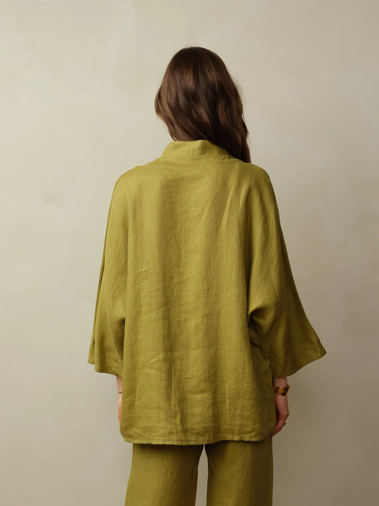 Women's Aoki Linen Kimono Jacket - Final Sale