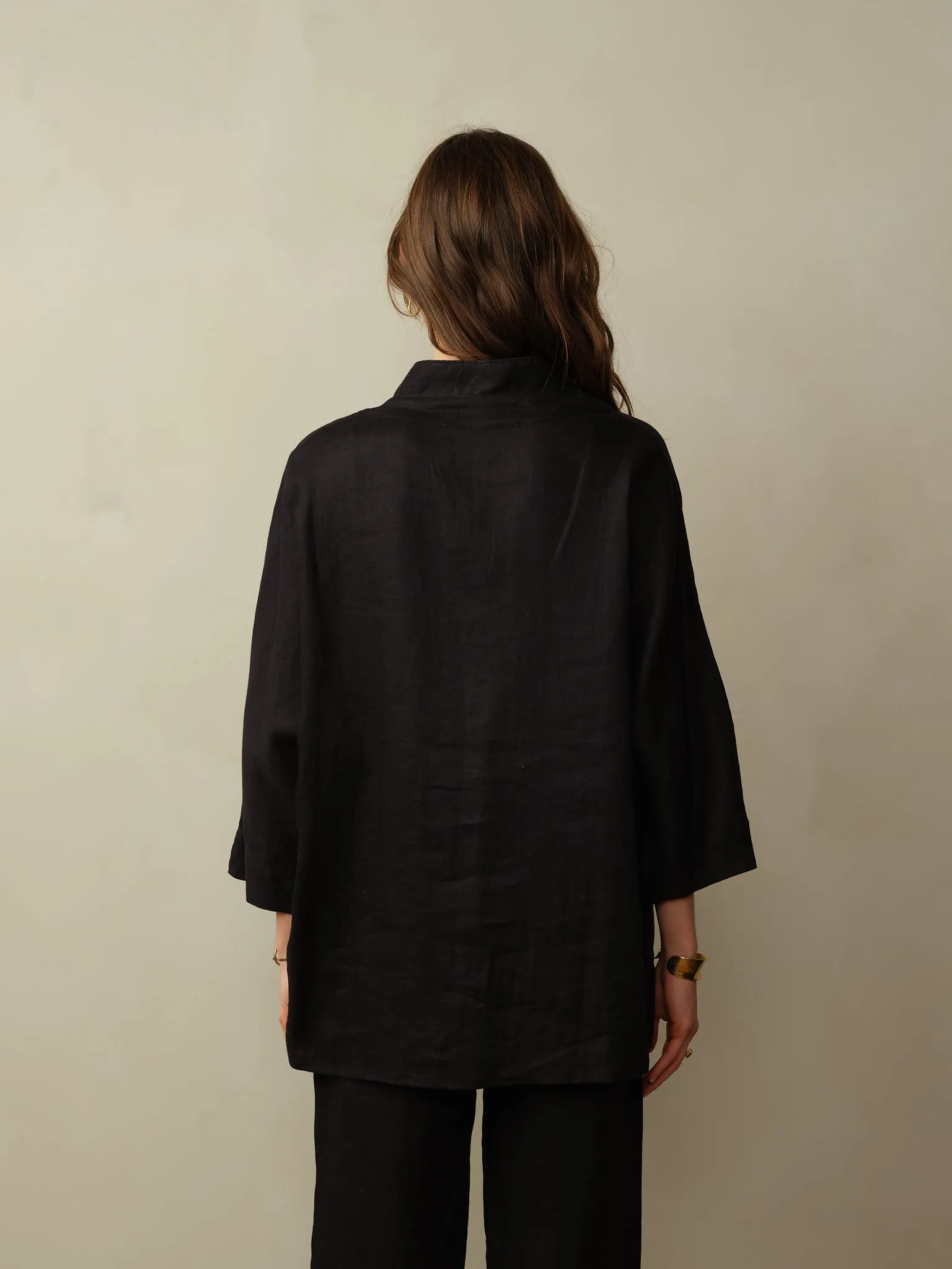 Women's Aoki Linen Kimono Jacket - Final Sale