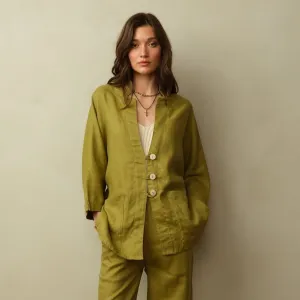 Women's Aoki Linen Kimono Jacket - Final Sale