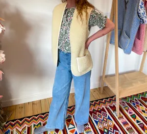 Wool Gilet - Natural