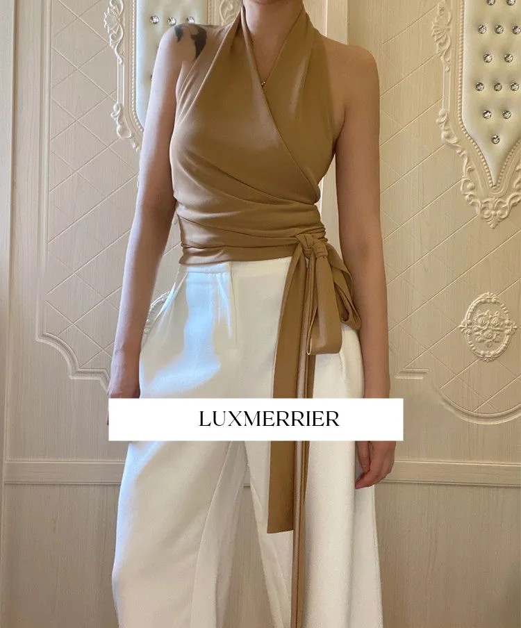 Wraparound Halterneck Top (preorder)