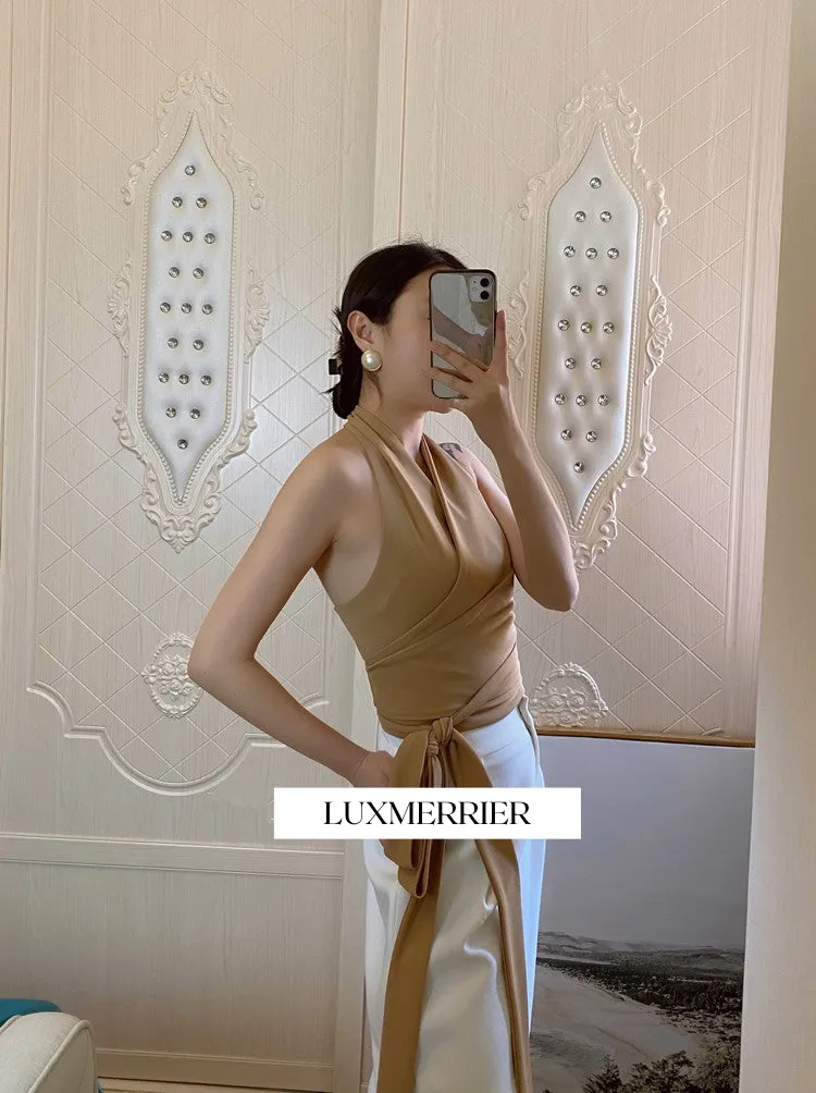 Wraparound Halterneck Top (preorder)