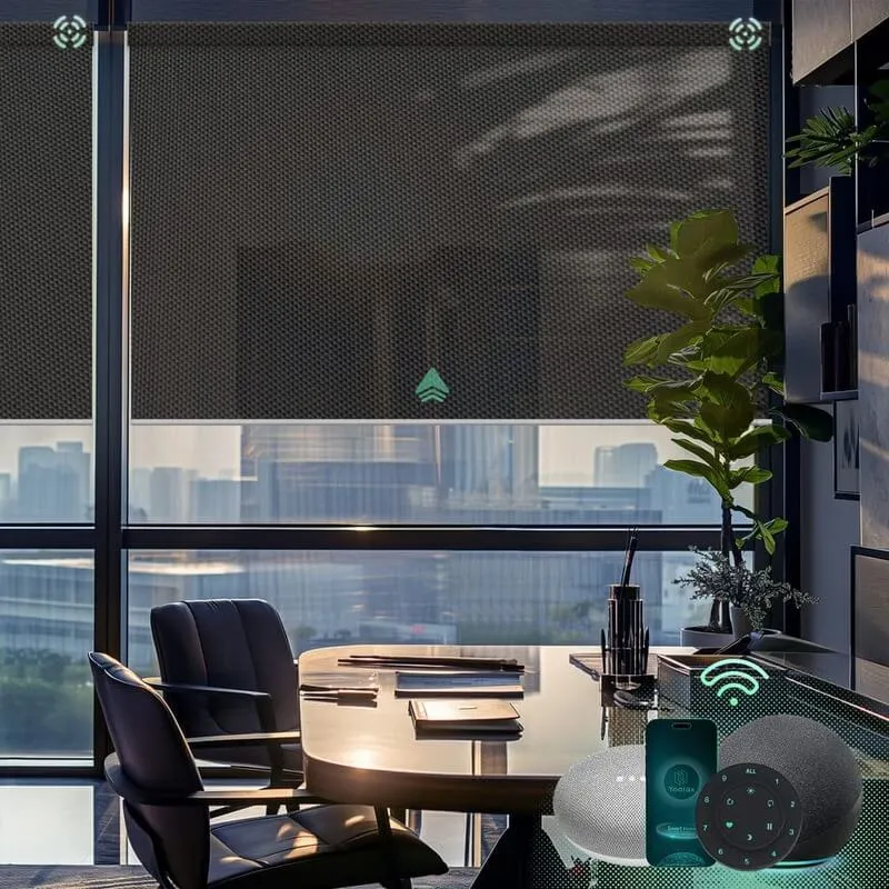 Yoolax Motorized Solar Roller Shades