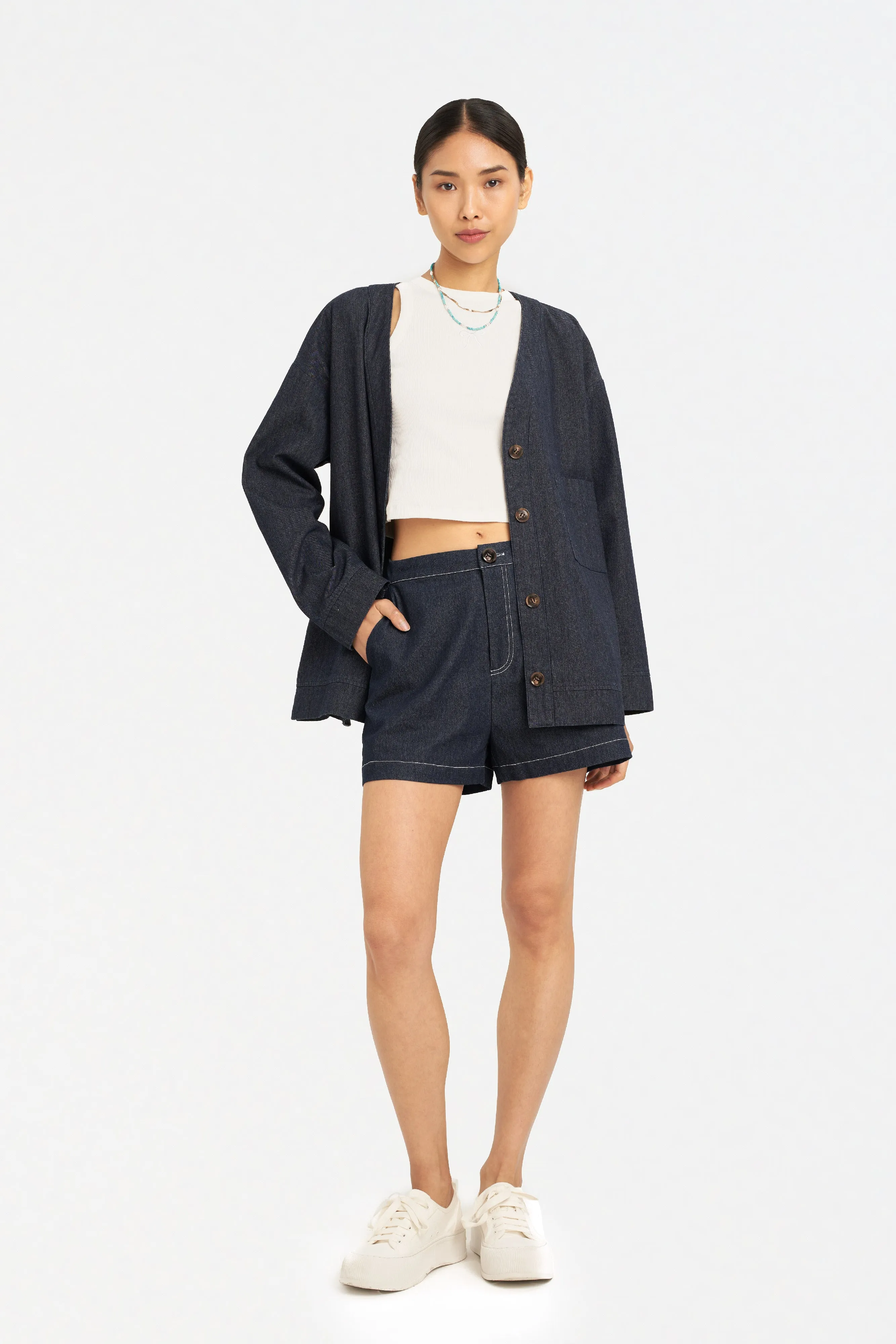 Yuna Denim Kimono Jacket