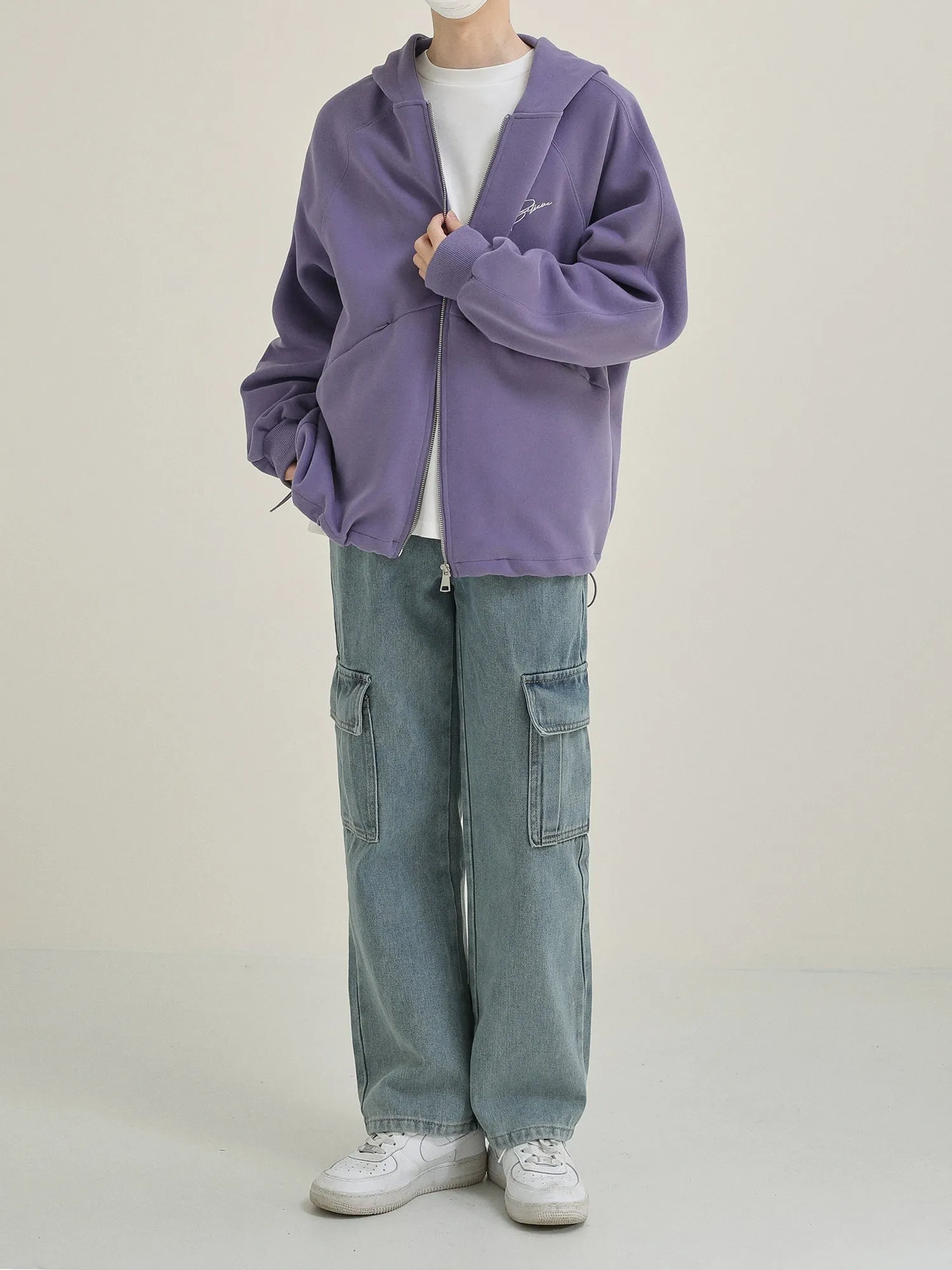 Zhou Versatile Cargo Style Jeans